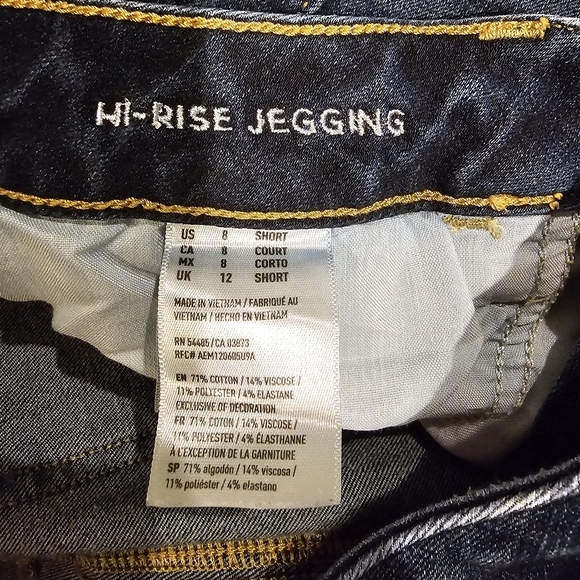 American Eagle Hi-Rise Jegging 360° Stretch 8 short - Picture 4 of 4